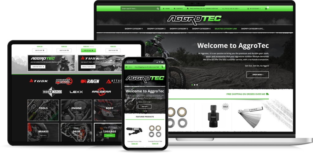 Shopify design Aggrotec