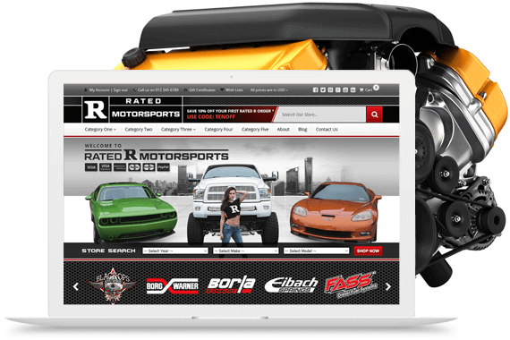 Frooition Automotive eCommerce Design