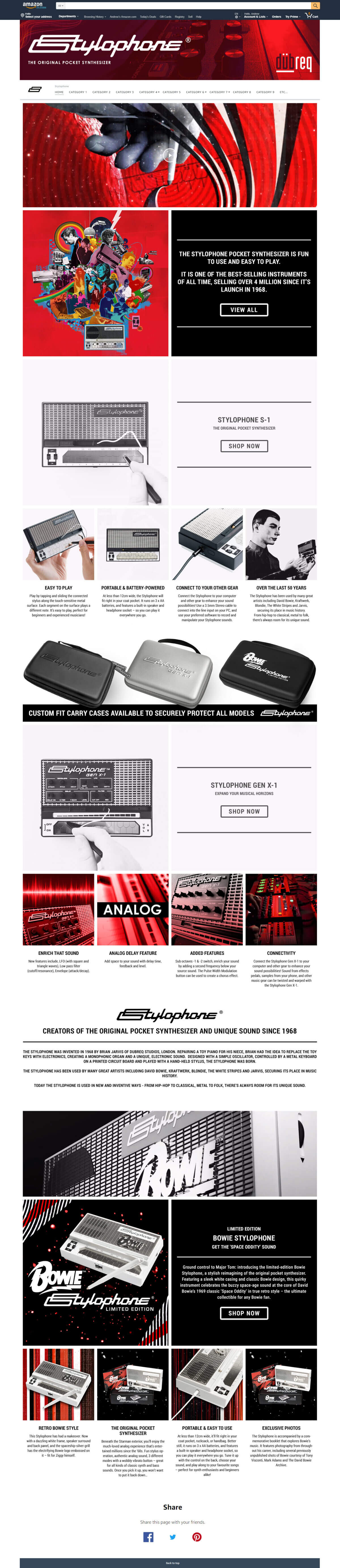 Amazon design portfolio frooition