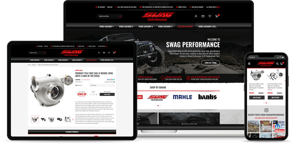 Frooition Automotive eCommerce Design