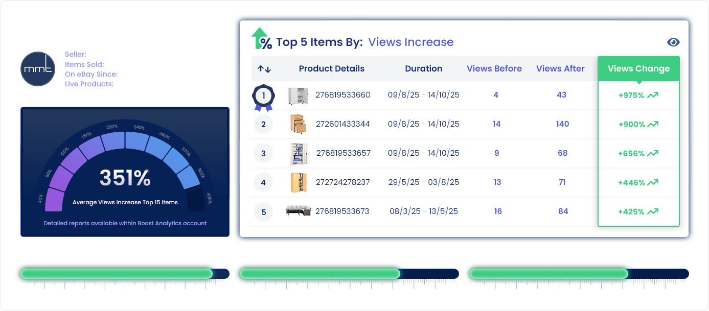 ebay optimization results