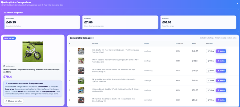 ebay price checker - ebay listing tool